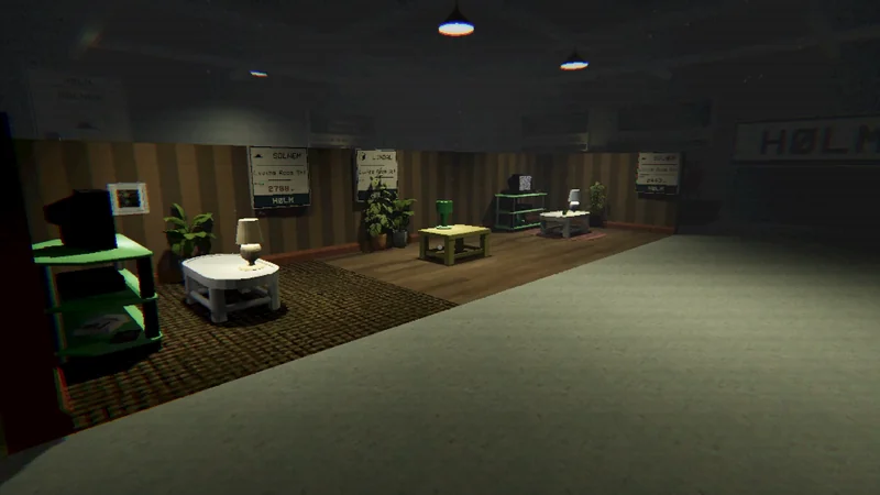 Showroom displays inside the HØLM superstore